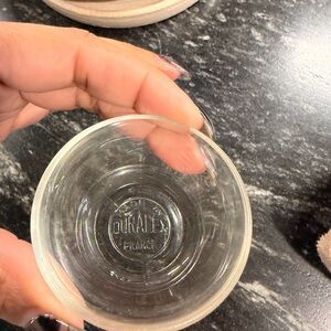 VTG Duralex France Clear Glass Pinch Bowls set of 8